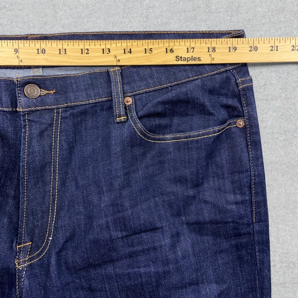 Lucky Brand Jeans Men's 38x30 Blue Denim 363 Straight Dark Wash Stretch